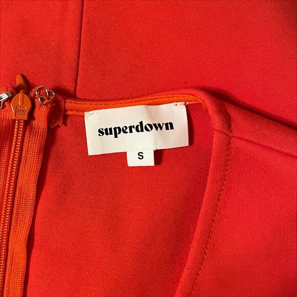 Superdown Mini Sleeveless Body Con Dress in Red Size Small - Picture 9 of 9